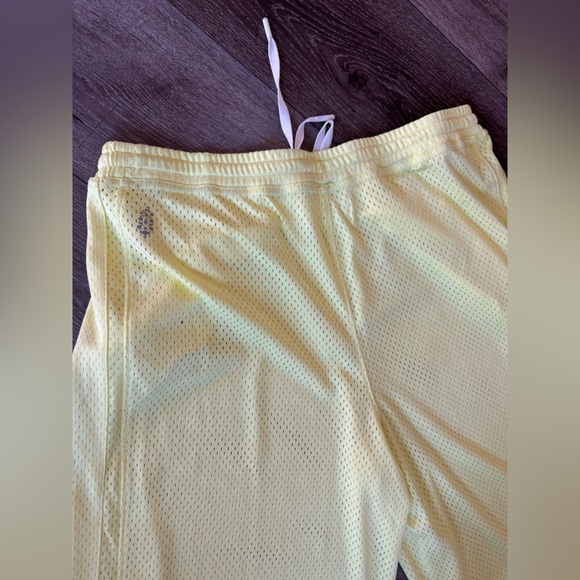 FP Movement by Free People Yellow Mesh Wide Leg Pants - Picture 5 of 6